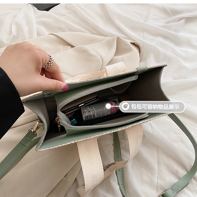 Túi Cói Đeo Vai Thời Trang Mùa Hè 2022 Sức Chứa Lớn Cho Nữ