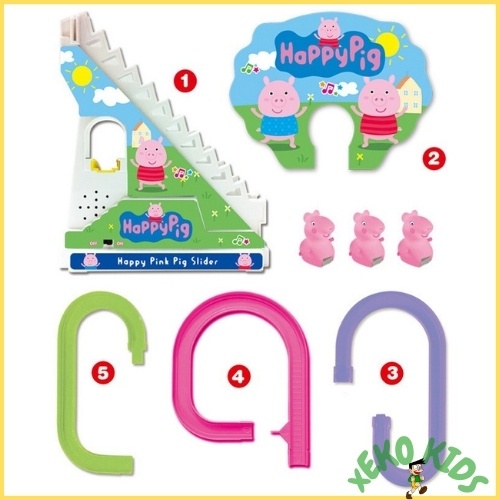 Đồ chơi vui nhộn heo peppa pig leo cầu thang cho bé trai và bé gái 1 2 3 4 5 tuổi, đồ chơi giải trí Bkid21