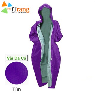 Áo Mưa Dây Kéo Vẩy Cá