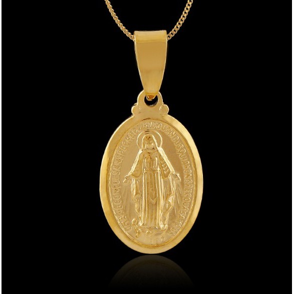 Mặt dây chuyền mạ vàng 18K hình Đức mẹ Mary sang trọng