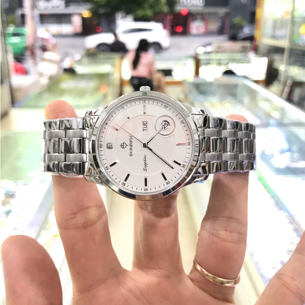 Đồng hồ nam SUNRISE 782SWA Full hộp, thẻ bảo hành chính hãng, Kính Sapphire chống xước và nước tốt | BigBuy360 - bigbuy360.vn