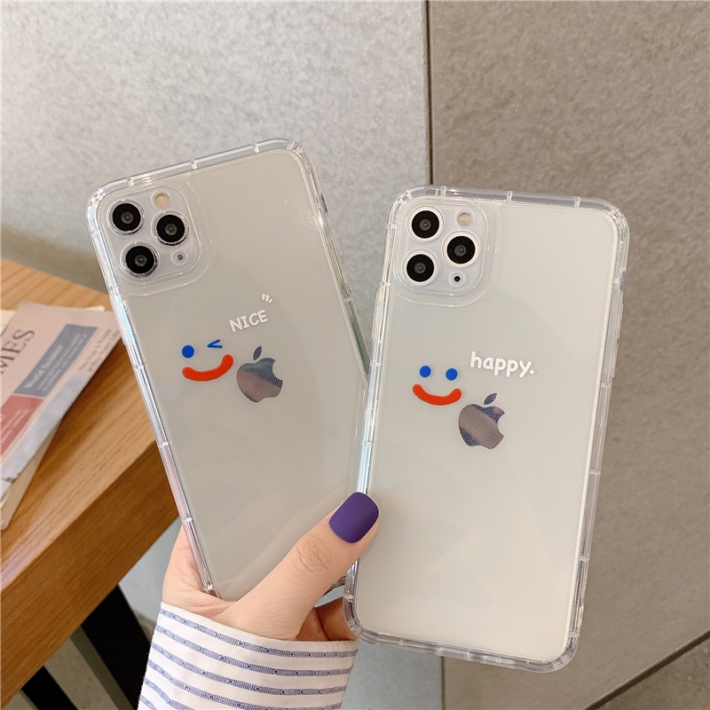 Ốp iphone - Ốp lưng Mặt cười nice & happy trong suốt 5s/6s plus/7/8/7plus/8plus/x/xs/xs max/11/11promax- Awifi Case S1-3 | BigBuy360 - bigbuy360.vn