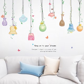 (XẢ KHO) [Nhiều mẫu] Decal dán tường đèn chùm