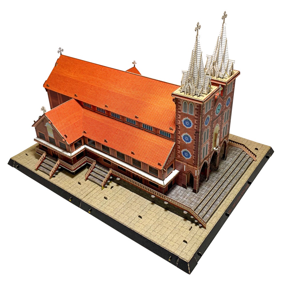 Bộ lắp ghép mô hình giấy cao cấp TAYTA Nhà thờ Fatima Bình Triệu – Sài Gòn