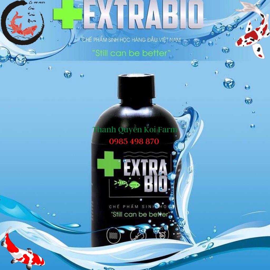 Vi Sinh Làm Trong Nước Bể Cá Cảnh, Cá Koi Extra Bio 250ml, 500ml