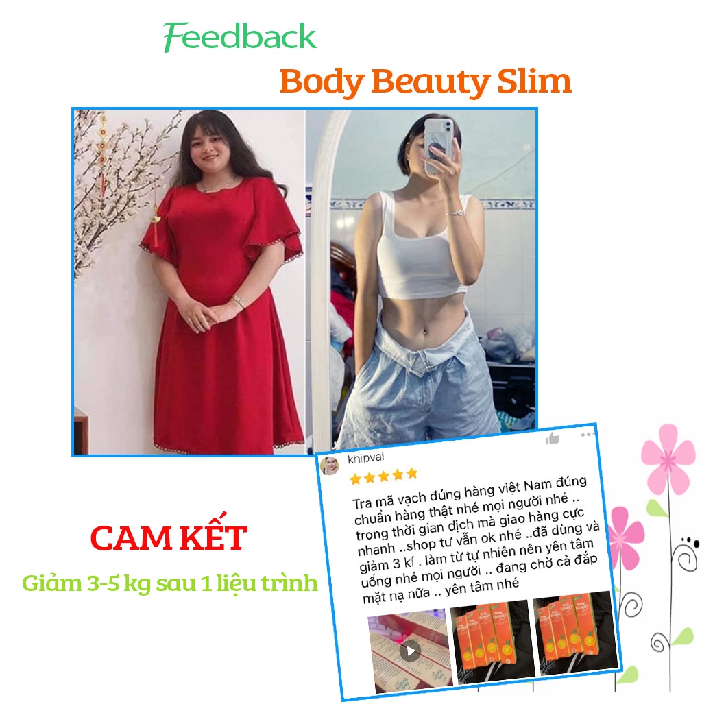 Viên sủi giảm cân cấp tốc BODY BEAUTY SLIM giảm béo detox an toàn chính hãng không phải thuốc giảm cân