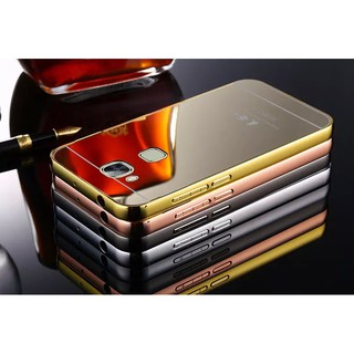 Ốp lưng Huawei G7 Plus tráng gương viền kim loại