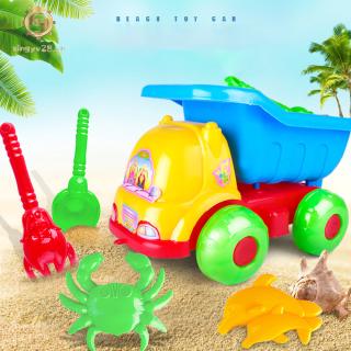 5Pcs/Set Kids Mini Car Shovel Beach Toys Set for Kids Toddler