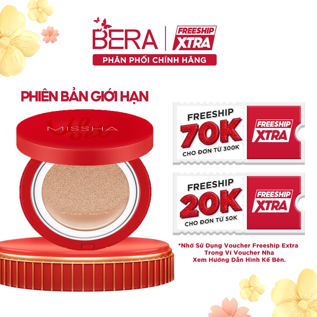 Phấn Nước Missha Velvet Kiềm Dầu Che Phủ Cao Finish Cushion SPF50+/PA+++ 15g [MISSHA ĐỎ]