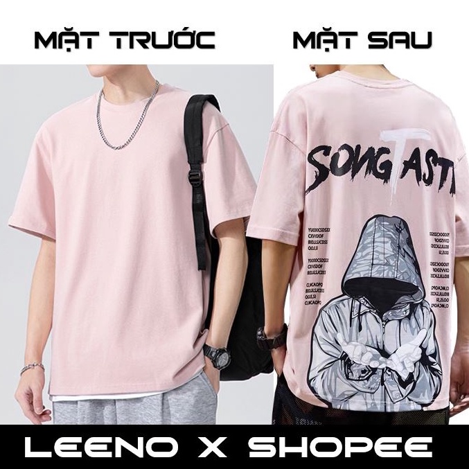 Áo thun nam tay lỡ SONG TASTE áo phông 100% cotton cao cấp Leeno