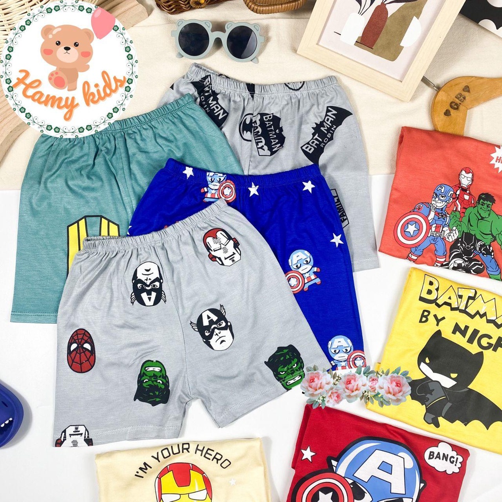 Đồ Bộ Minky Mom Chính Hãng Bé Trai Bé Gái Thun Lạnh Hình Avengers Siêu Nhân Cho Bé Từ 0-5 Tuổi Dưới 20kg - Hamykids