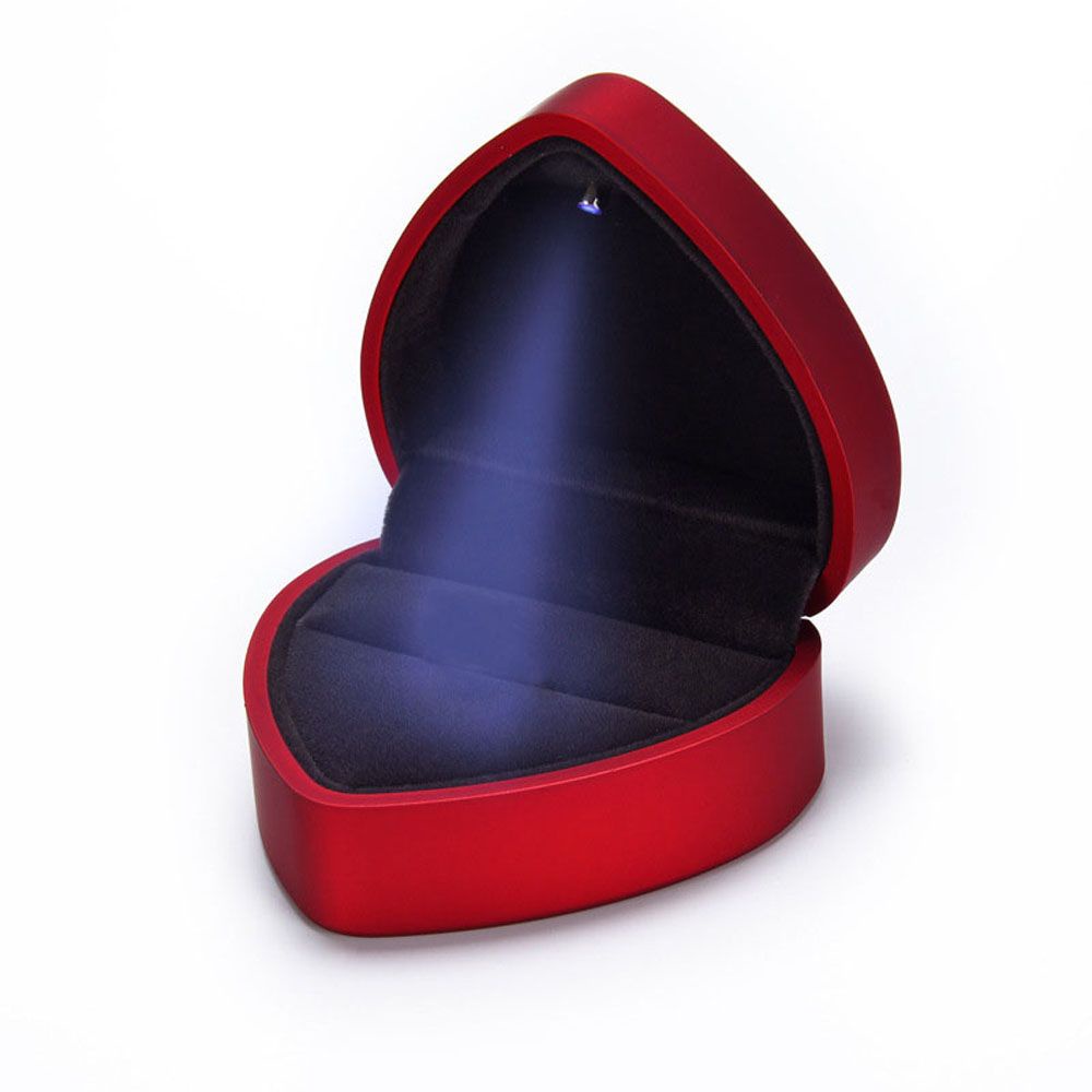 1 hộp đựng nhẫn có đèn LED thời trang sắp xếp gọn gàng