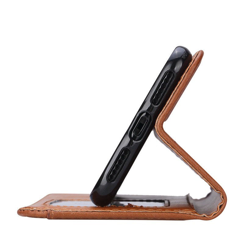 Bao da điện thoại dáng ví tiền có khe đựng thẻ dùng cho IPhone Xs Max XR X | BigBuy360 - bigbuy360.vn