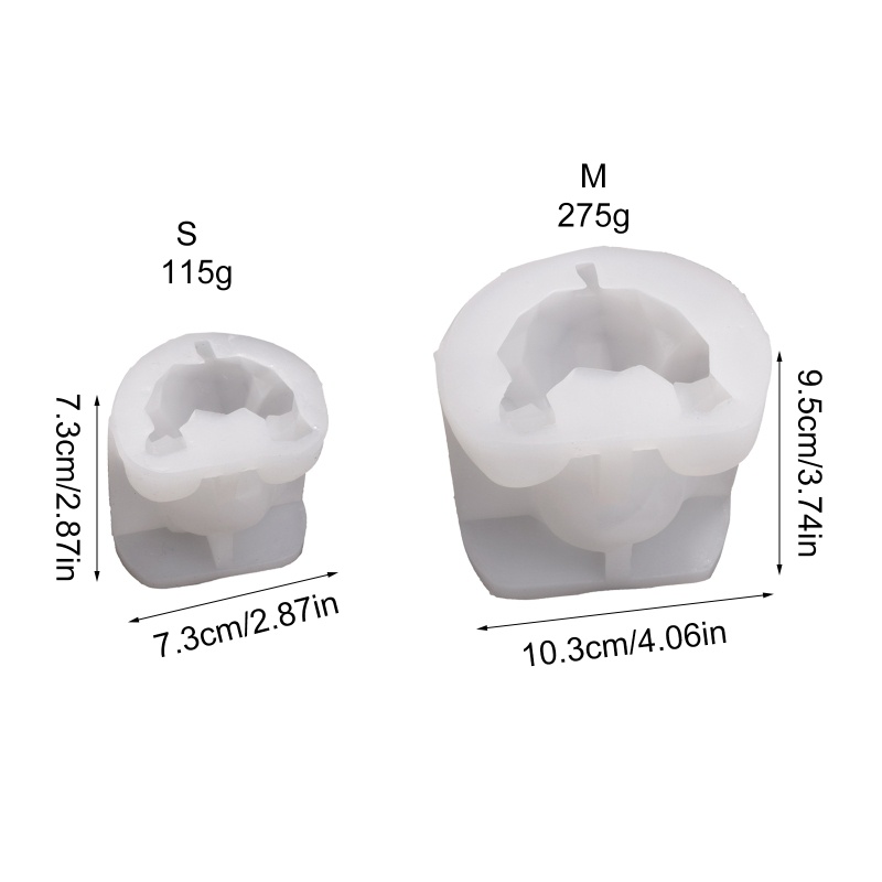 Khuôn Silicone Hình Gấu 3D Làm Xà Phòng DIY