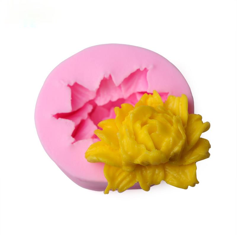 Khuôn silicone tạo hình hoa hồng 3d trang trí bánh