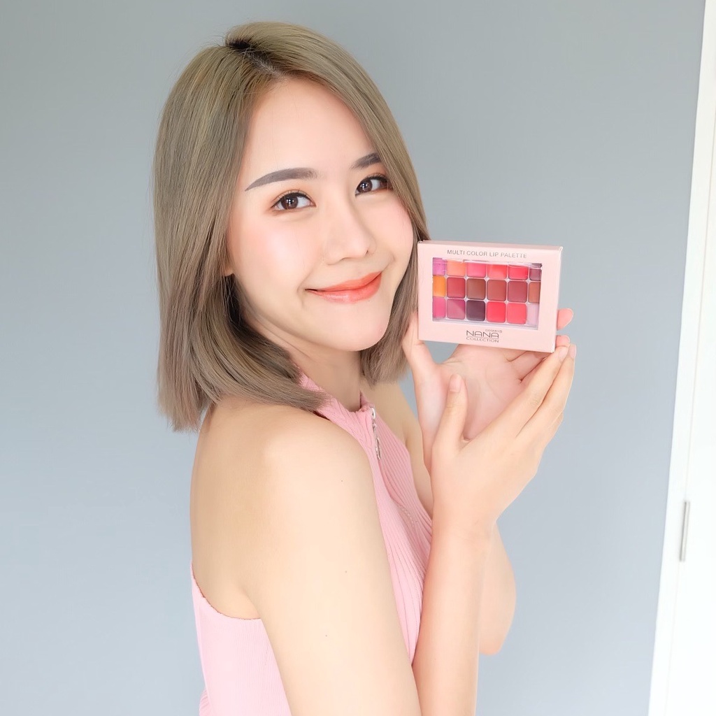 Bảng son kem lỳ 18 ô COSMO NANA COLOR LIP PALETTE