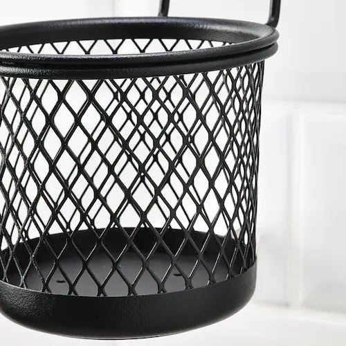 Giỏ HULTARP lưới đen 14x16 cm