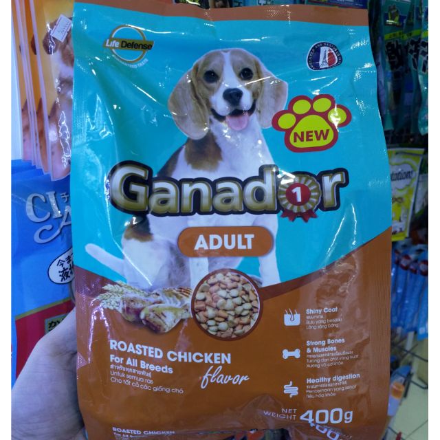 Thức ăn cho chó hạt Ganador vị gà gói 400g