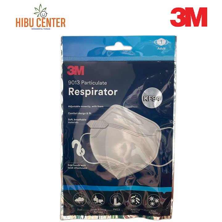 Khẩu Trang Chống Bụi 3M 9013 Tiêu Chuẩn KF94 Nhập Khẩu Hàn Quốc (Gói 1 Cái)