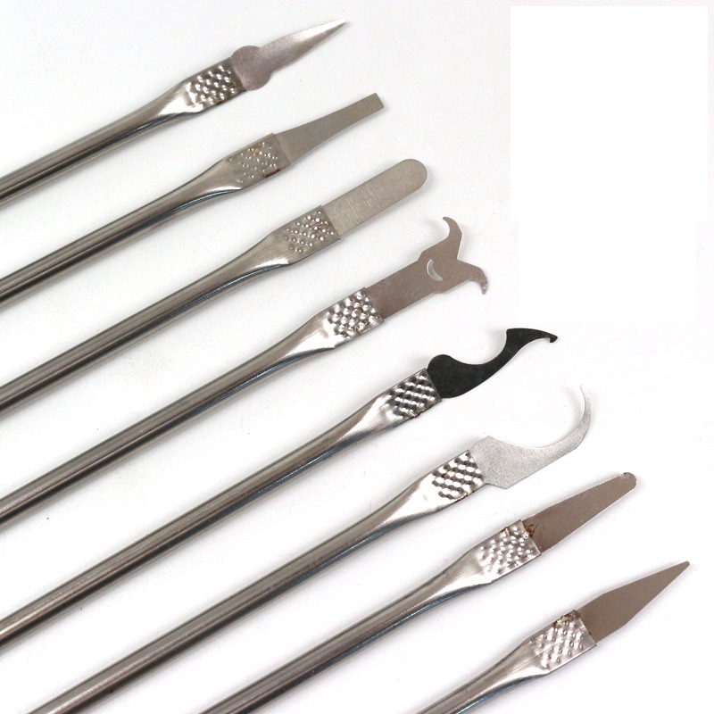 Bộ dụng cụ cạo keo, tháo gỡ CPU, RAM, ổ cứng, IC điện thoại 8in1