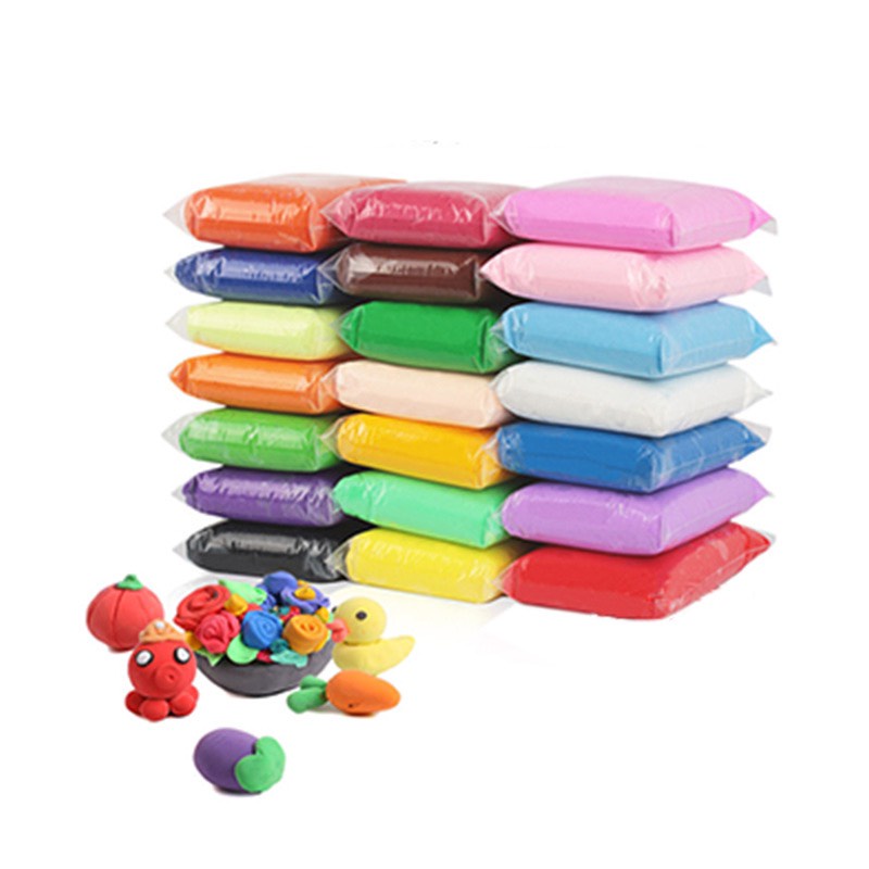 Đất sét nhật tự khô an toàn Lốc 12 Màu , 24 Màu, 36 màu cao cấp Softclay nặn hình, làm Butter slime kèm bộ