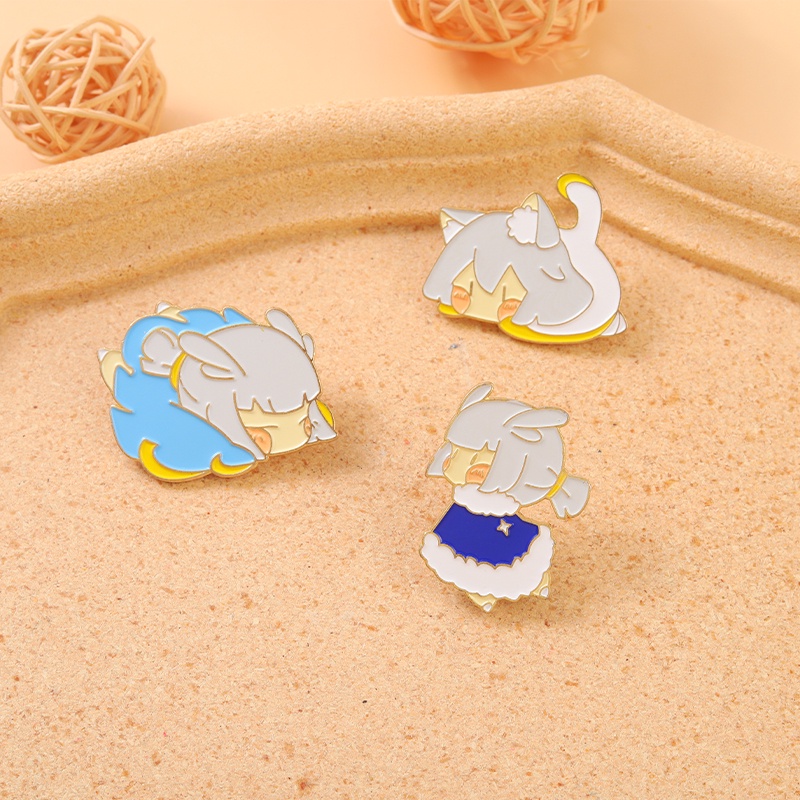 Ghim cài áo QIHE JEWELRY hình nhân vật hoạt hình game &quot;Guangyu&quot;