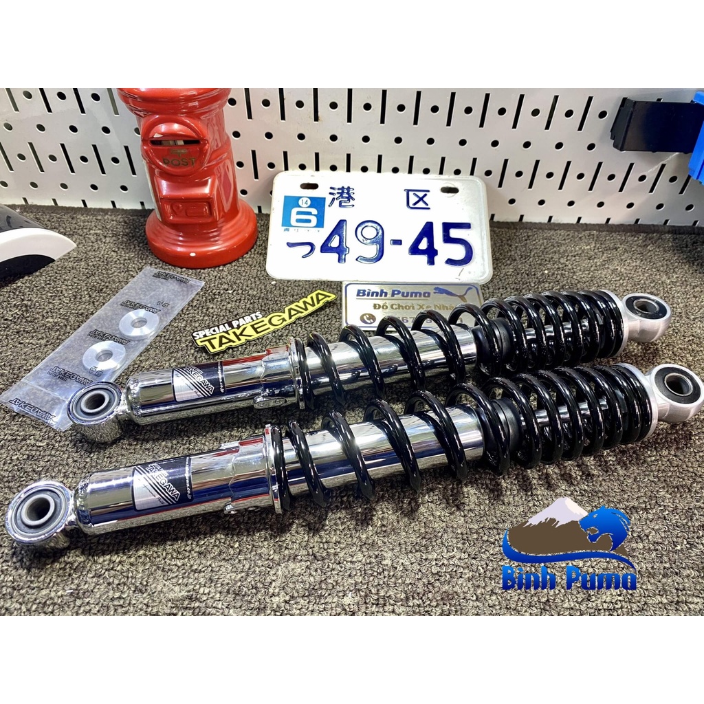 Phuộc Chiều Dài 330mm Đen TAKEGAWA