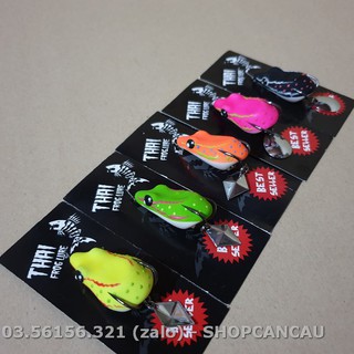 Mồi câu lure mồi nhai giả thai lure thái lan 2 sọc lưng