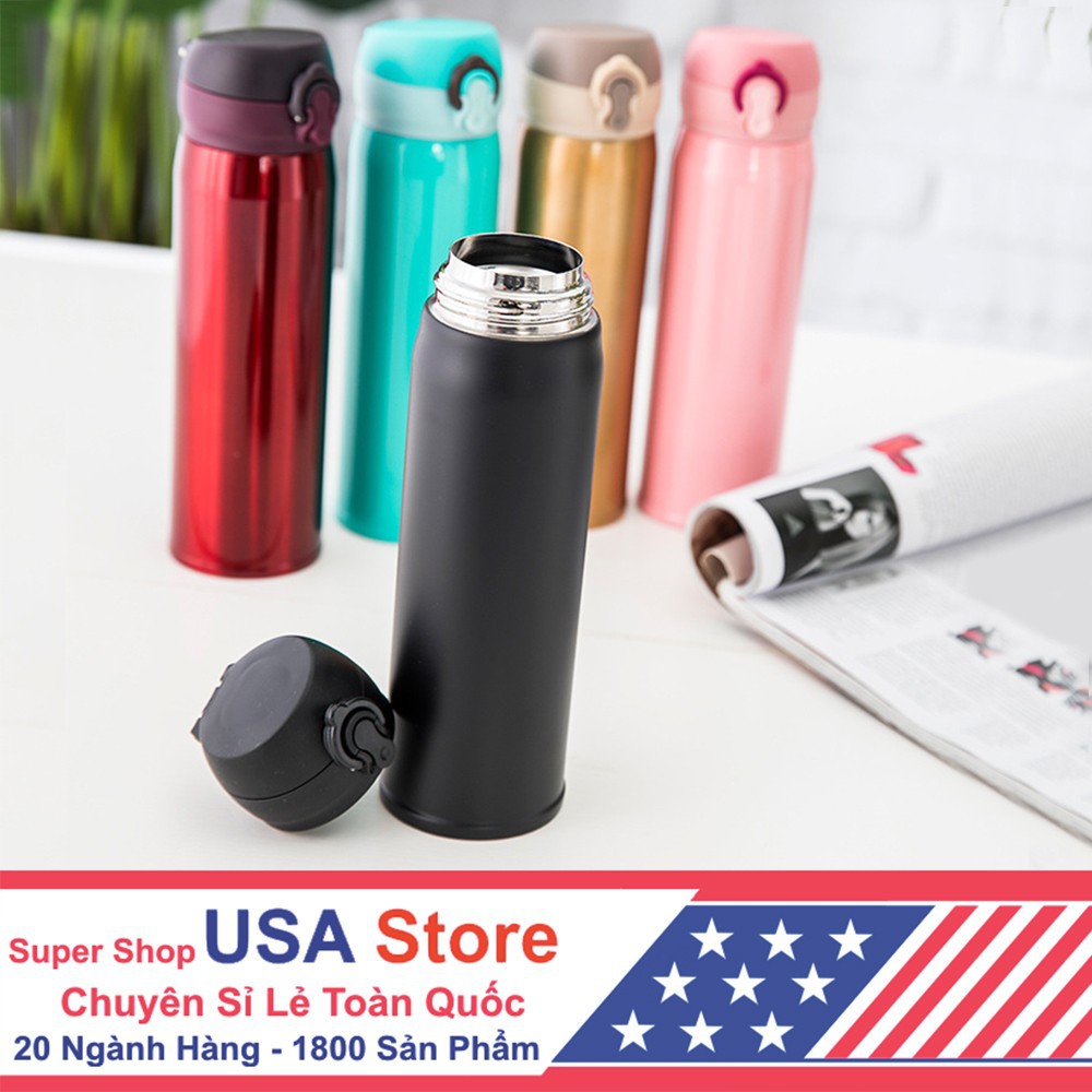 Bình Giữ Nhiệt Cao Cấp Nắp Bật T15 - 500Ml (Một Màu)