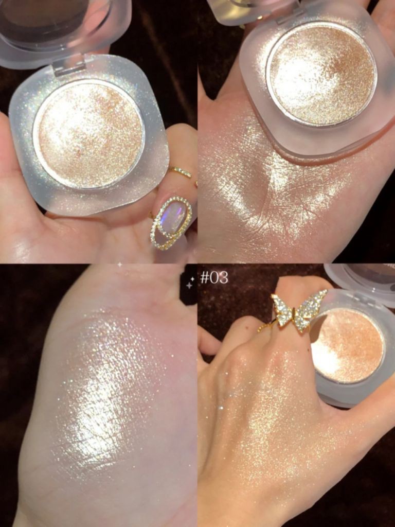 [Hàng mới về] Bảng phấn bắt sáng tạo khối 4 màu sắc ánh nhũ lấp lánh | BigBuy360 - bigbuy360.vn