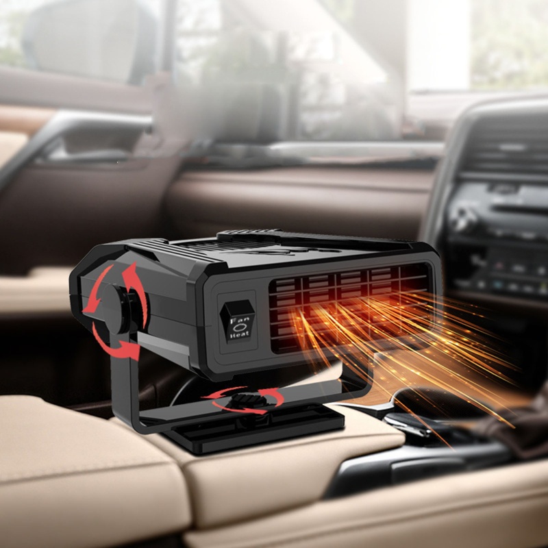 Quạt Thổi Khí Sưởi Ấm 12V Gắn Kính Chắn Gió Xe Hơi