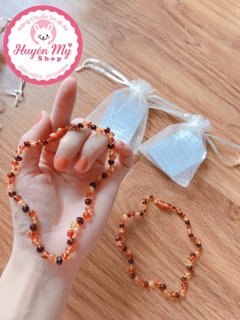 Vòng hổ phách cho bé