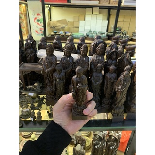 Tượng Phật A Di Đà Bằng Gỗ Đàn Hương (Tượng cao 14 cm)