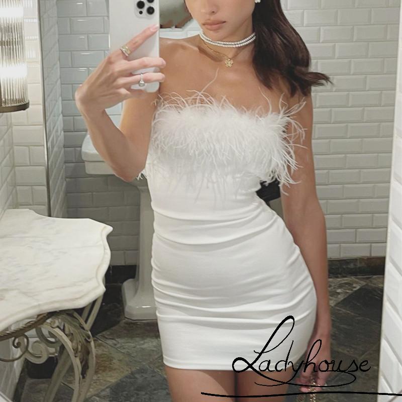 Đầm ống ôm dáng màu sắc thời trang mùa hè quyến rũ dành cho nữ