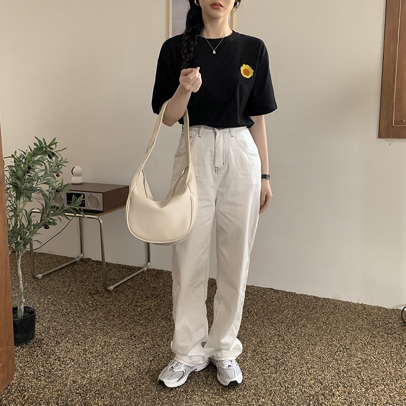 Túi IELGY đeo vai cỡ lớn kiểu bánh bao thời trang cho nữ