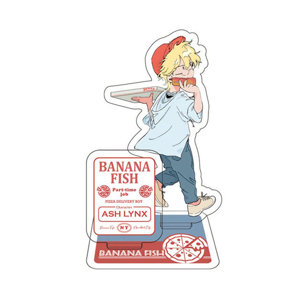 Giá đỡ mô hình nhân vật anime BANANA FISH bằng acrylic màu trong suốt 10cm trang trí bàn làm việc