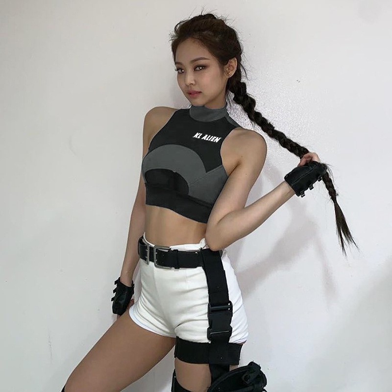 Áo hai dây phong cách blackpink jennie
