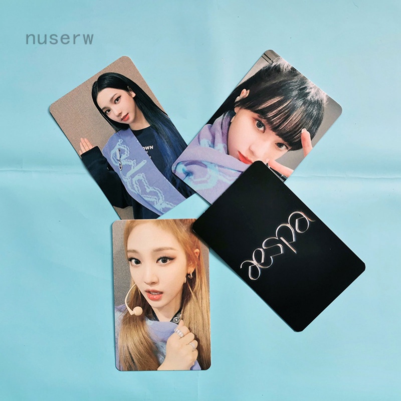 Set 4 Tấm Ảnh Lomo In Hình Các Thành Viên Nhóm Nhạc Kpop Aespa
