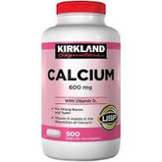 Viên uống bổ sung Canxi Kirkland Calcium 600mg Vitamin D3 500 viên