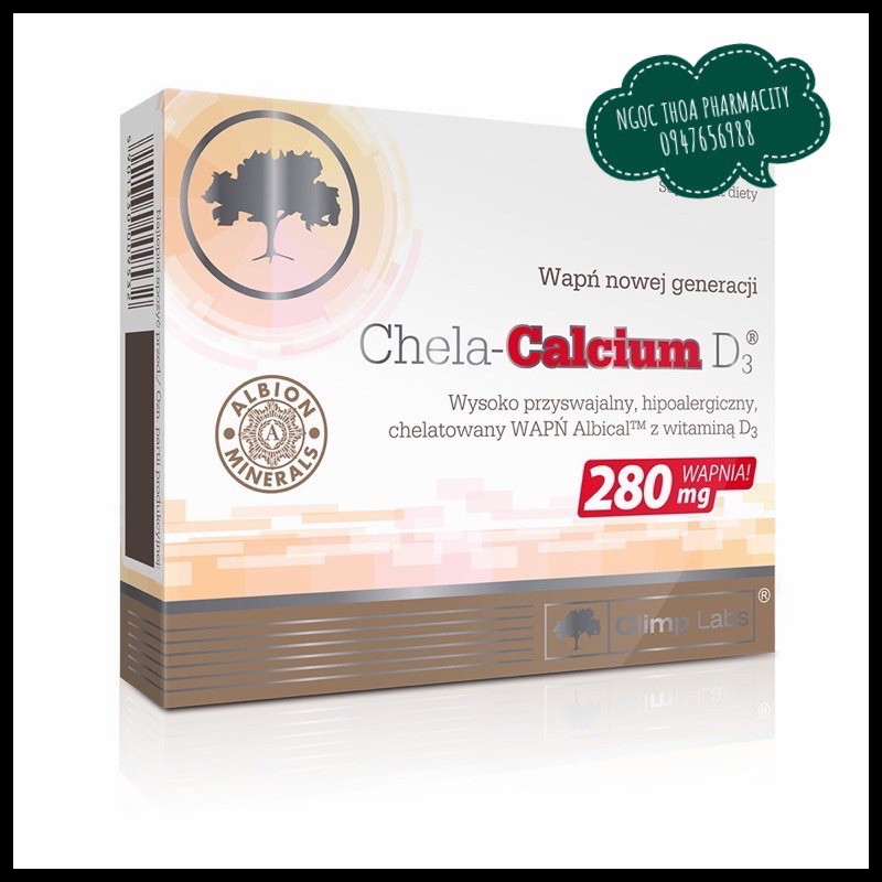 Canxi hữu cơ Chela - Calcium D3 cho mẹ bầu và sau sinh