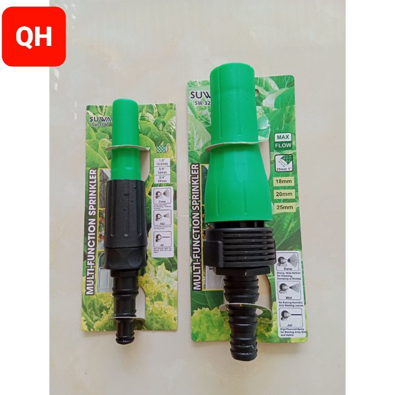 Đầu Vòi Tưới Cây Tăng Áp Đa Năng 27 - 34 Nối trực tiếp ống dây hoặc máy bơm
