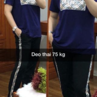 Đồ bộ thun size lớn 75kg bbr