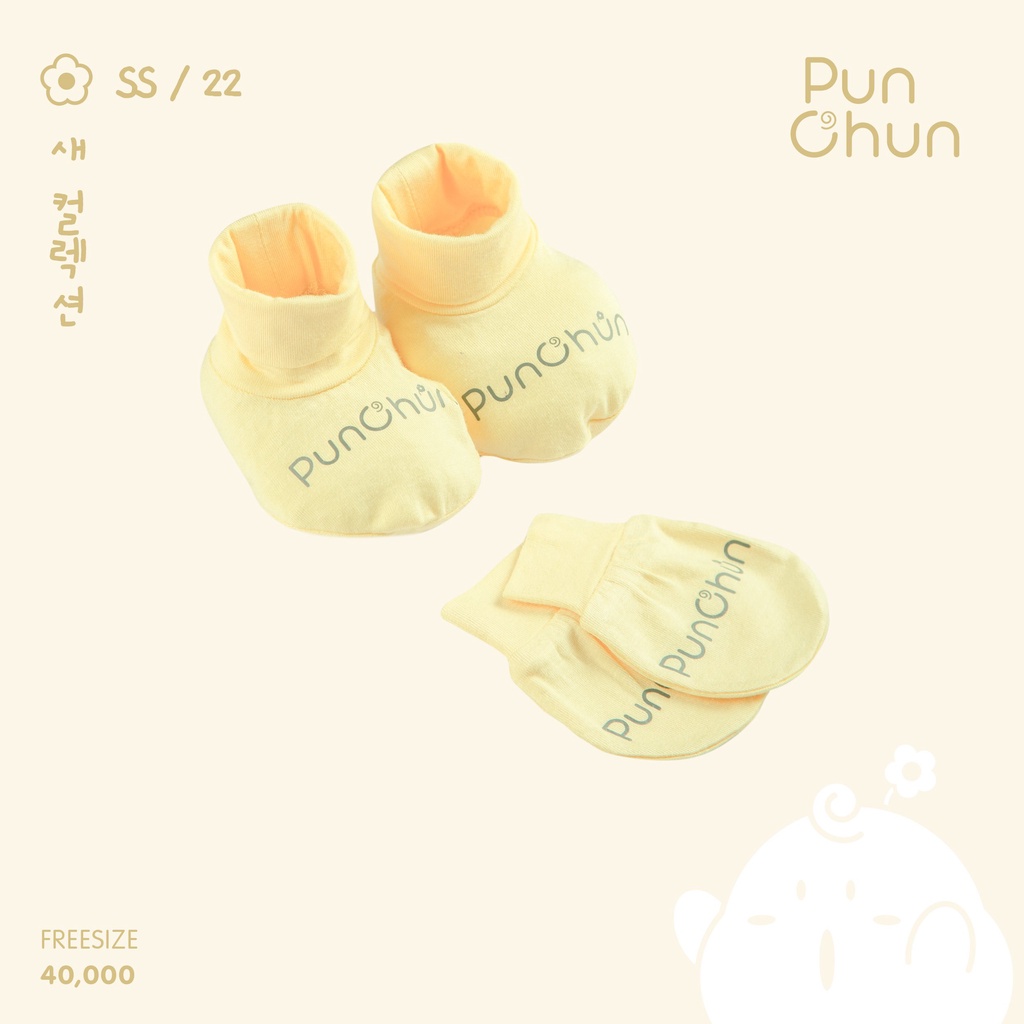 [RẺ VÔ ĐỊCH] Set bao tay bao chân sơ sinh Punchun