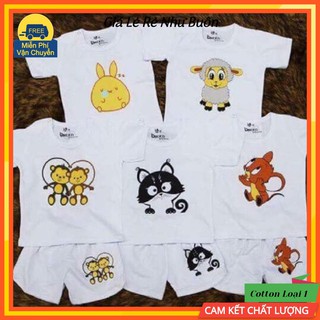 💝𝙁𝙧𝙚𝙚𝙎𝙝𝙞𝙥 50𝙠💝 Sét 5 Bộ Quần Áo Hình Thú Cho Bé Từ 5-15kg - Đồ Bộ Cho Bé