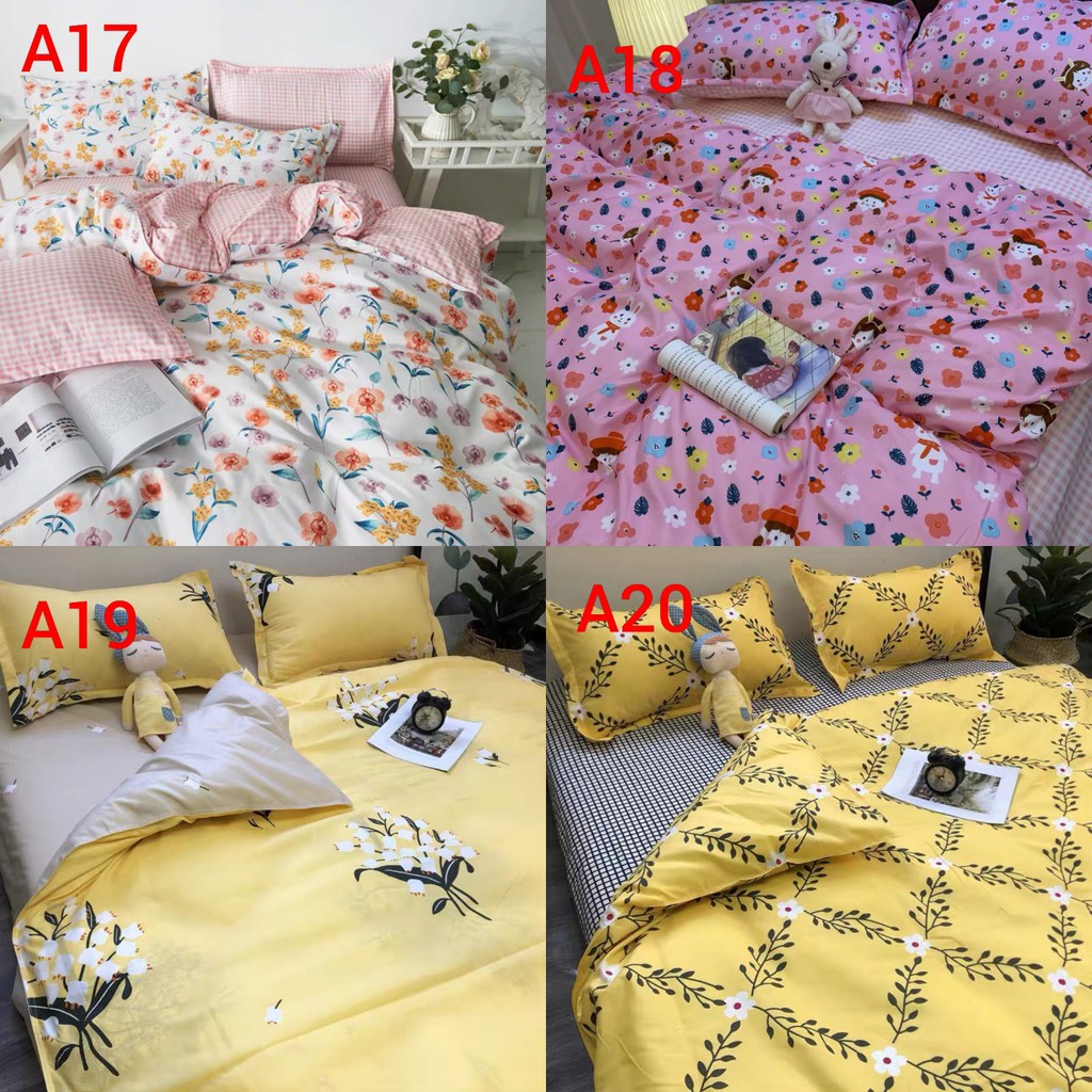 Set Chăn Ga Gối Cotton Poly Nhập Nhiều Mẫu ( Ib Chọn Mẫu)