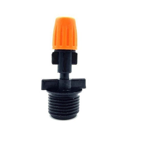 Béc phun sương màu cam và ren 21mm ( nhựa cao cấp) đầu phun không bị tắc, điều chỉnh được lượng nước phun