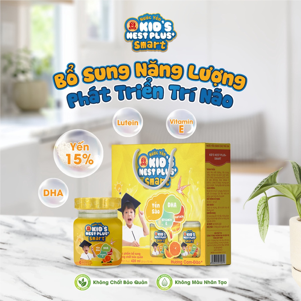 Nước Yến Sào Trẻ Em Kid's Nest Plus  _ Dùng cho bé từ 1 tuổi