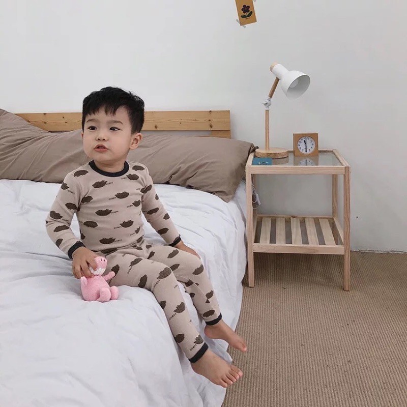 bộ cotton hoạ tiết bé trai gái 8/15 mẫu