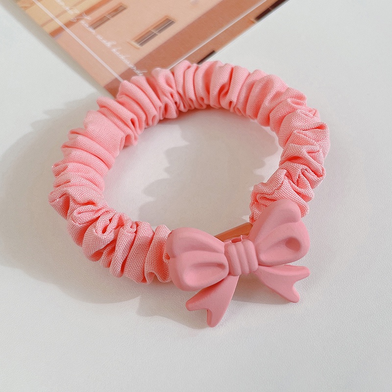 Dây Cột Tóc Cao Su Co Giãn Đính Nơ Dễ Thương Cho Nữ