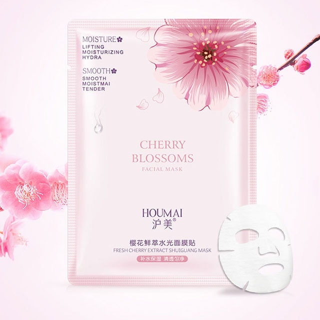 Mặt Nạ HUOMAI Cấp Nước Mịn Da Trắng Da Cherry Blosoms Anh Đào